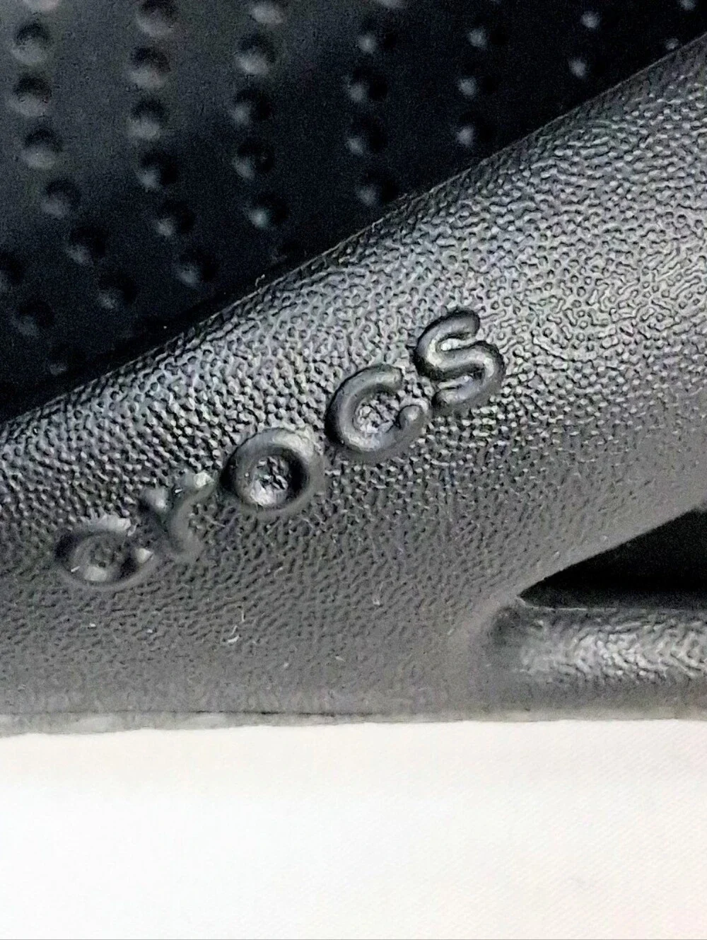 Men's 6 Women's 8 Crocs Unisex Black Like New Sandals/Flipflops